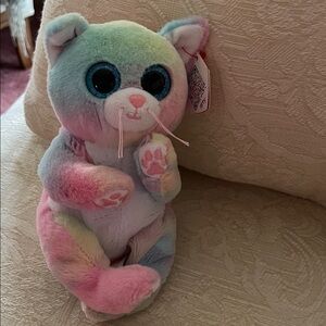 Colorful Plush Cat with big eyes! New!